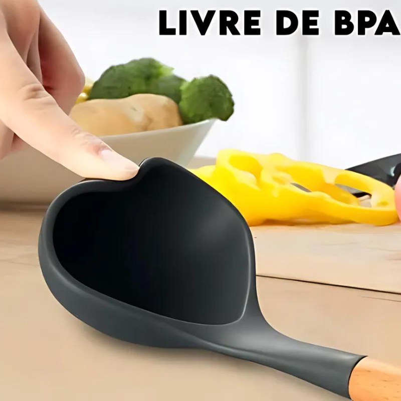 Utensílios de Cozinha em Silicone 12pçs