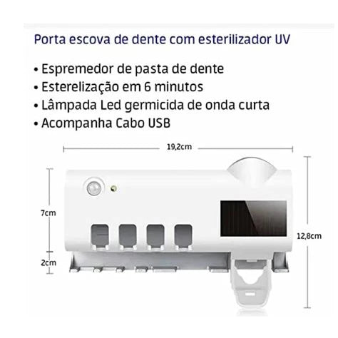 Suporte Creme Dental Automático