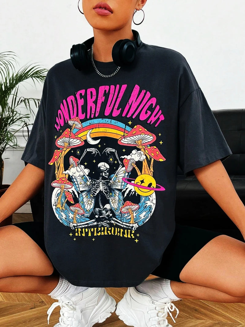 Camiseta Feminina Estampada Streetwear