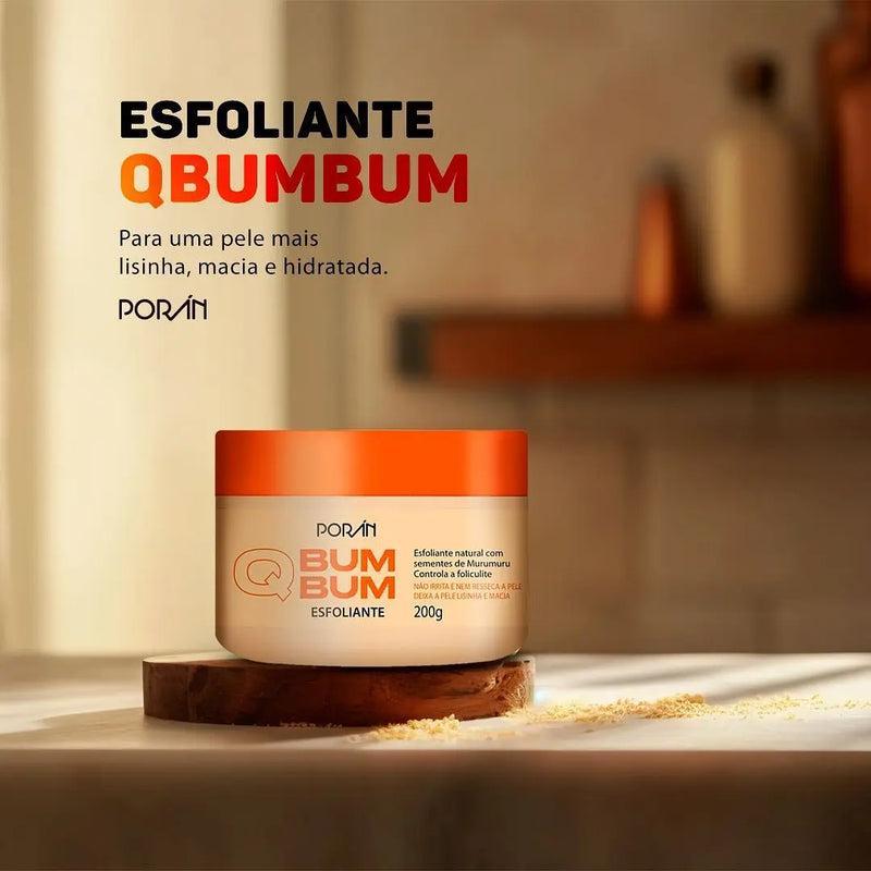 Esfoliante Natural Vegano Q Bum Bum Porán