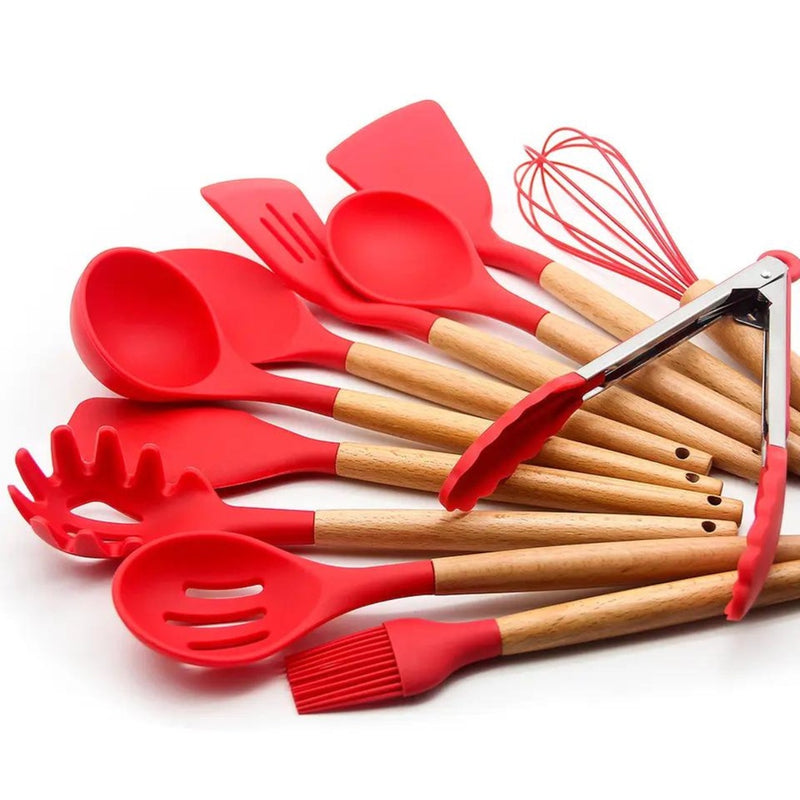 Utensílios de Cozinha em Silicone 12pçs